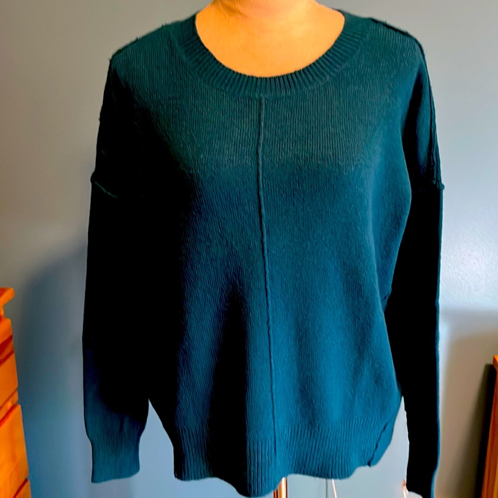 Oversized Teal sweater Small